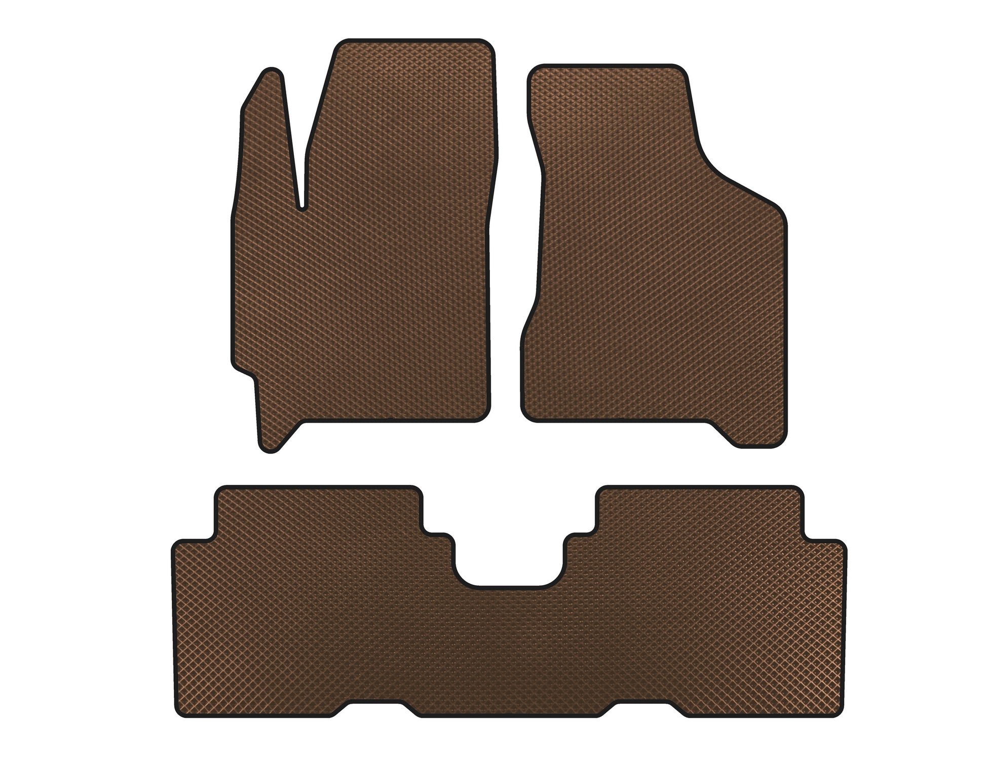 EVA Floor Mats (Brown) for Kia Carens 1999-2012 - image 1
