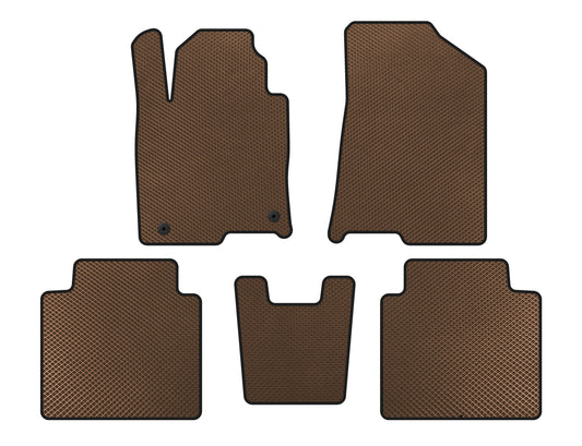 EVA Floor Mats (SD, Brown) for Hyundai Grandeur 2017- - image 1