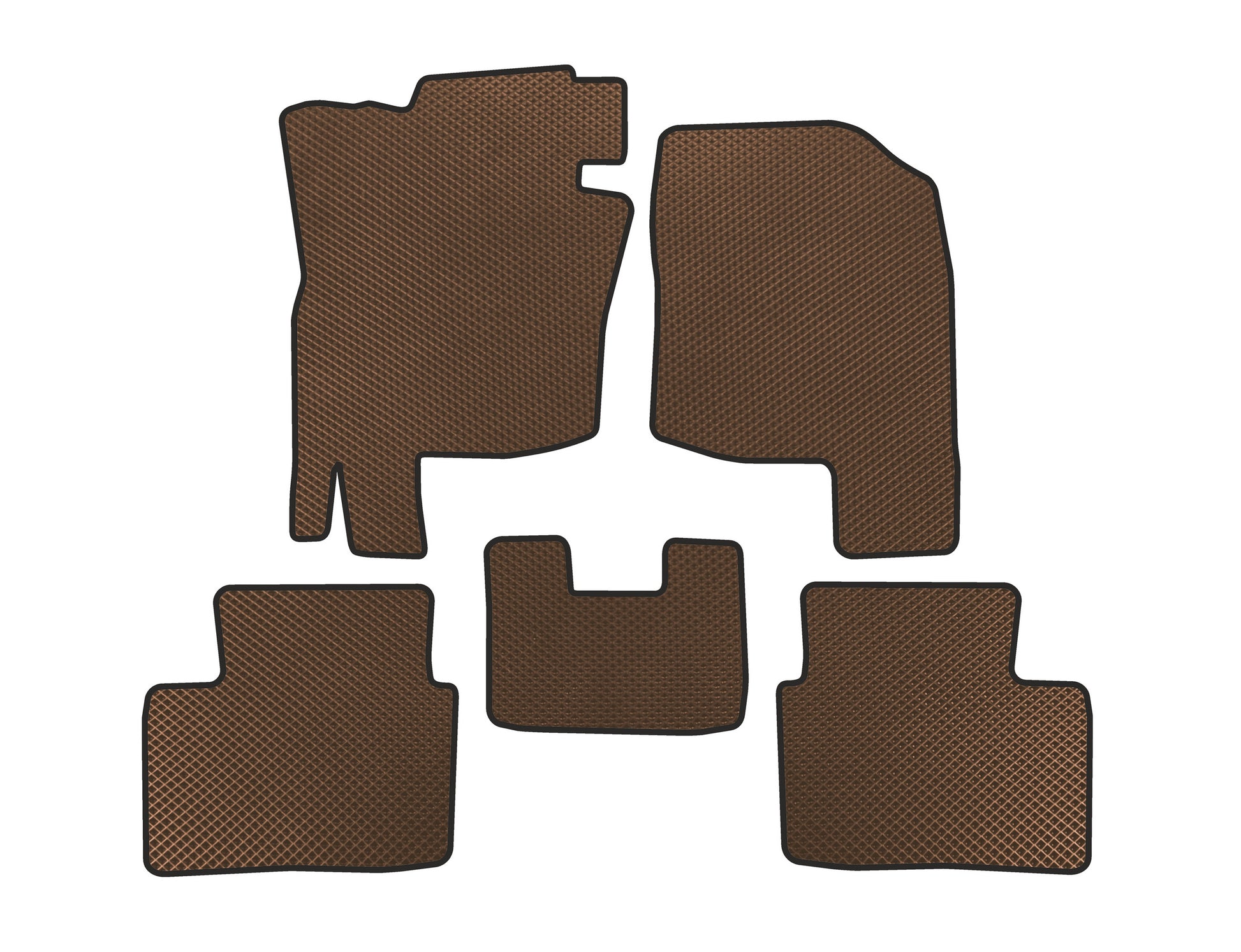 EVA Floor Mats (Brown) for Hyundai Lafesta 2018- - image 1