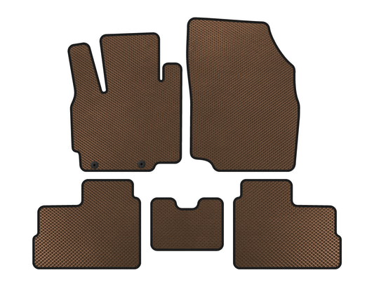 EVA Floor Mats (for Space Star, 2012-2016, HB, Brown) for Mitsubishi Space Star/Mirage 2012- - image 1