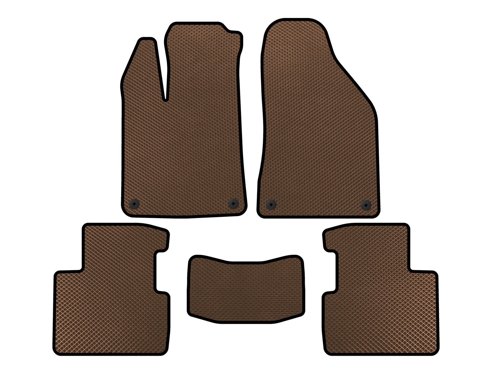 EVA Floor Mats (SD, Brown) for Chrysler 200 II 2014-2017 - image 1
