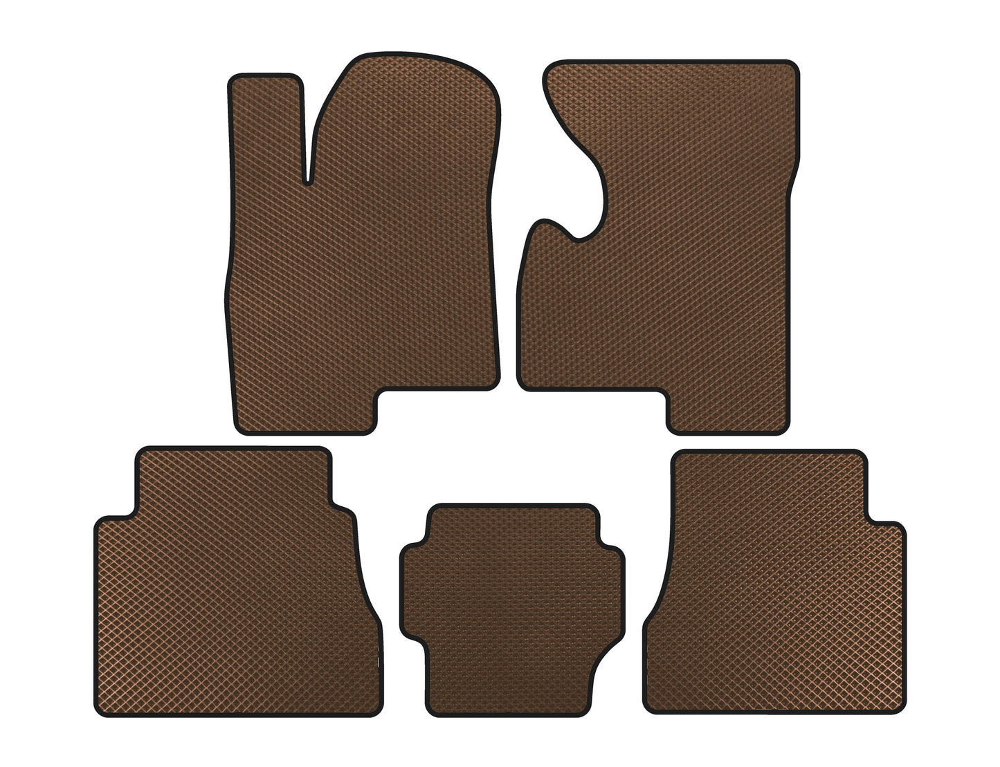EVA Floor Mats (Brown) for Hummer H2 2002-2009 - image 1