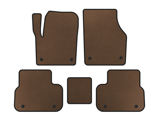 EVA Floor Mats (2014-2019, 2 Rows, Brown) for Land Rover Discovery Sport 2014- - image 1