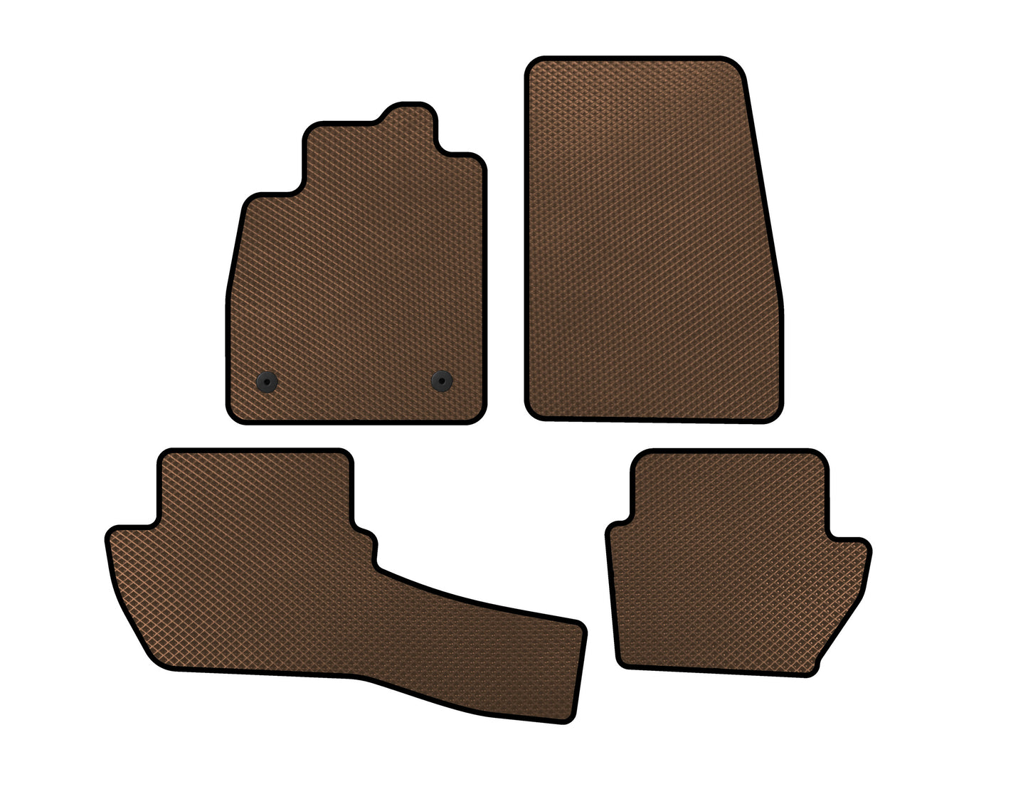EVA Floor Mats (Brown) for Ford Fiesta 2017- - image 1