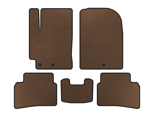 EVA Floor Mats (2019+, Brown) for Kia Stonic 2017- - image 1
