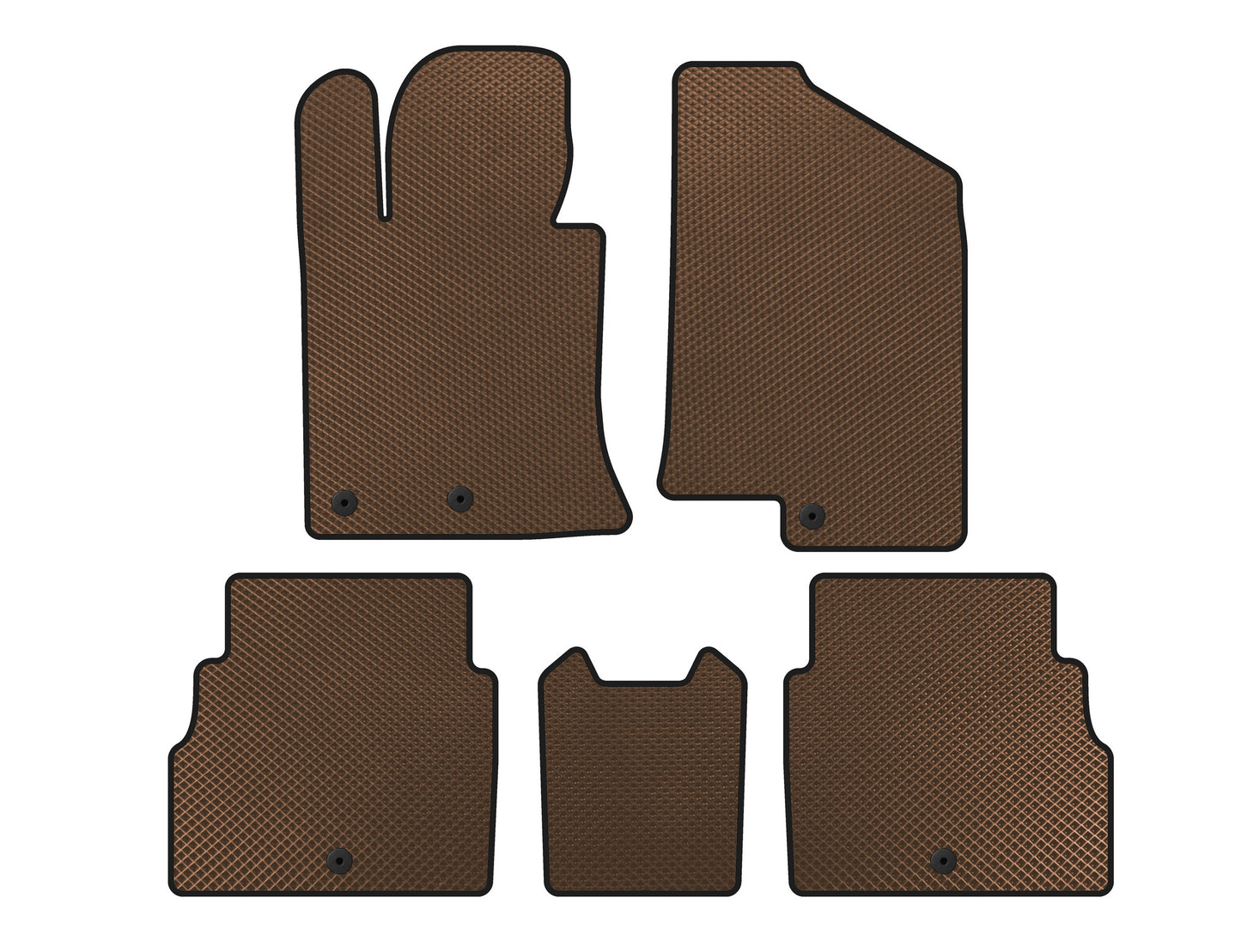 EVA Floor Mats V2 (Brown) for Hyundai Sonata YF 2010-2014 - image 1