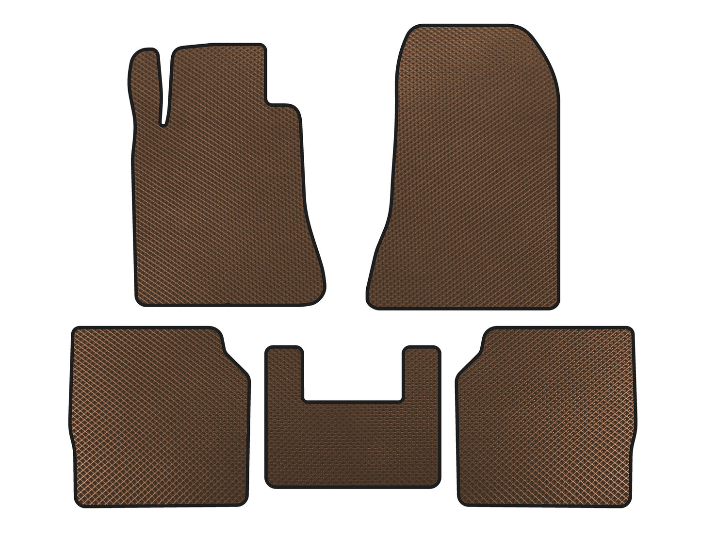 EVA Floor Mats (SD, Long Wheelbase, Brown) for Mercedes S-сlass W140 1991-1998 - image 1