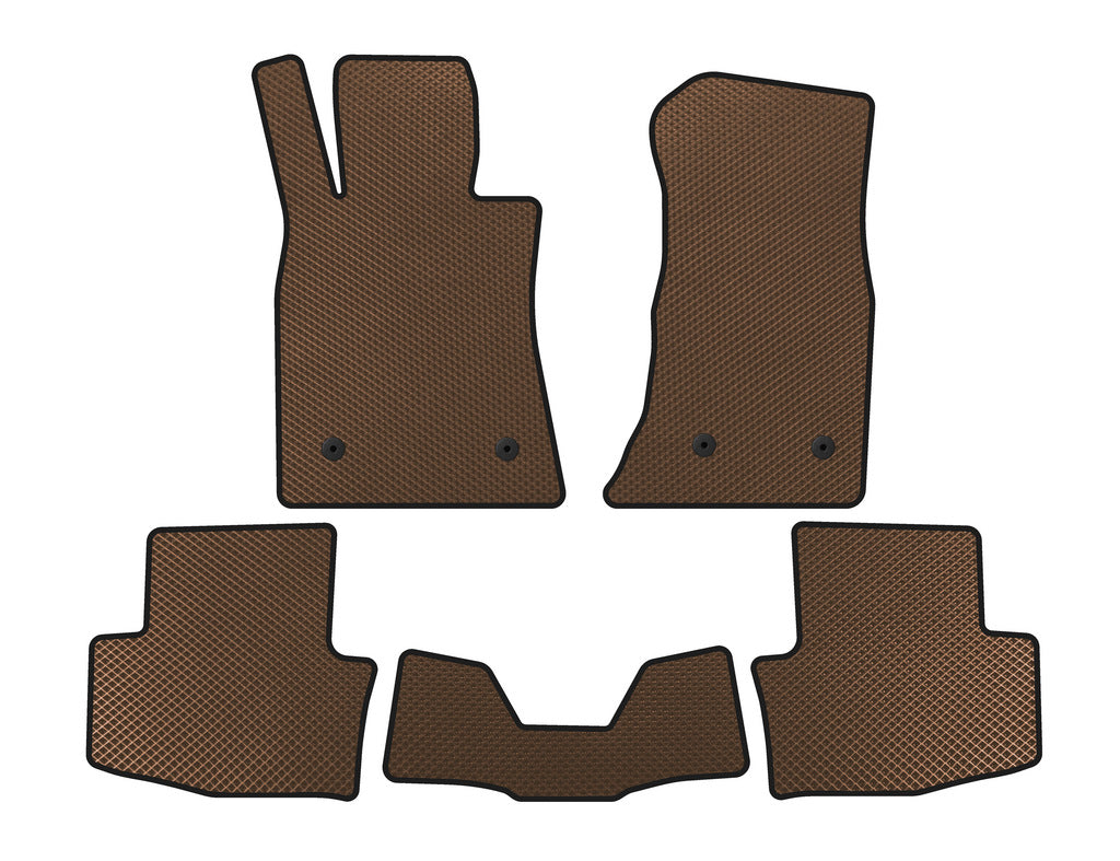 EVA Floor Mats (SD, Brown) for Cadillac ATS 2012-2019 - image 1