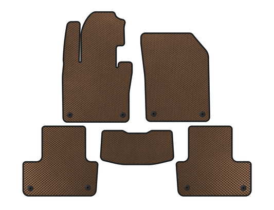 EVA Floor Mats (Brown) for Volvo XC60 2017- - image 1