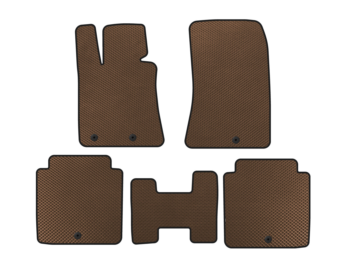 EVA Floor Mats (Brown) for Hyundai Equus 2009-2016 - image 1