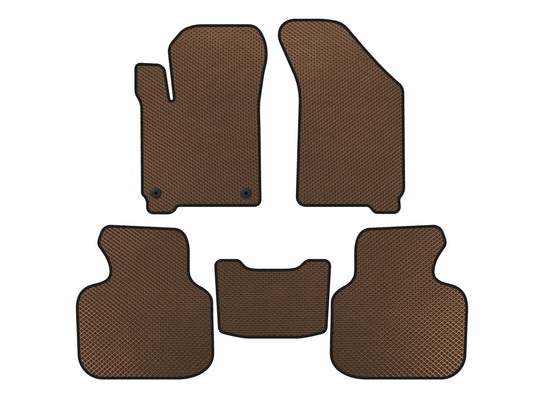 EVA Floor Mats (2011-2020, 7-Seater, Brown) for Dodge Journey 2008-2020 - image 1