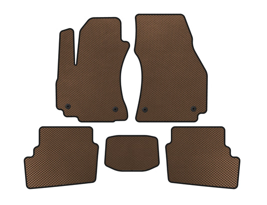 EVA Floor Mats (2 Rows, 2003-2005, 7-Seater, Brown) for Opel Zafira A 1998-2005 - image 1
