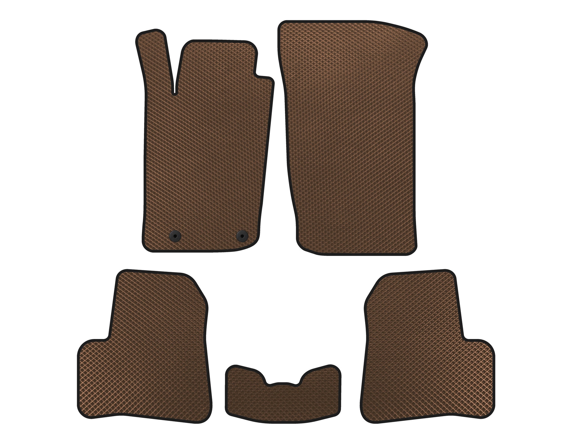 EVA Floor Mats (1998-2009, Brown) for Peugeot 206 1998-2024 - image 1