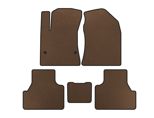 EVA Floor Mats V2 (Electric, Brown) for Hyundai Kona 2017-2023 - image 1