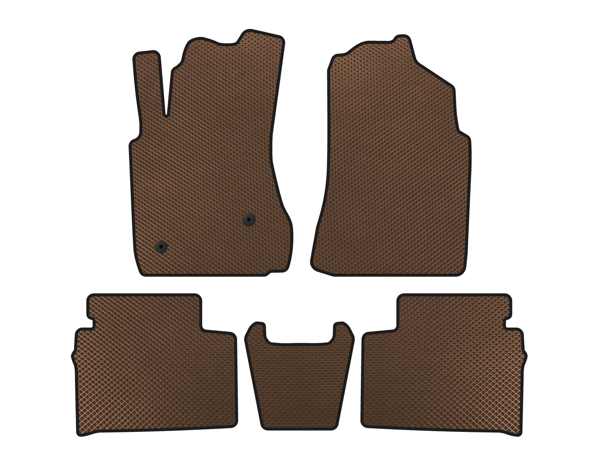 EVA Floor Mats (Brown) for FAW Besturn X80 2013-2020 - image 1