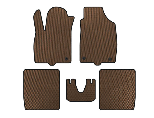 EVA Floor Mats (Brown) for Fiat Panda 2003-2011 - image 1