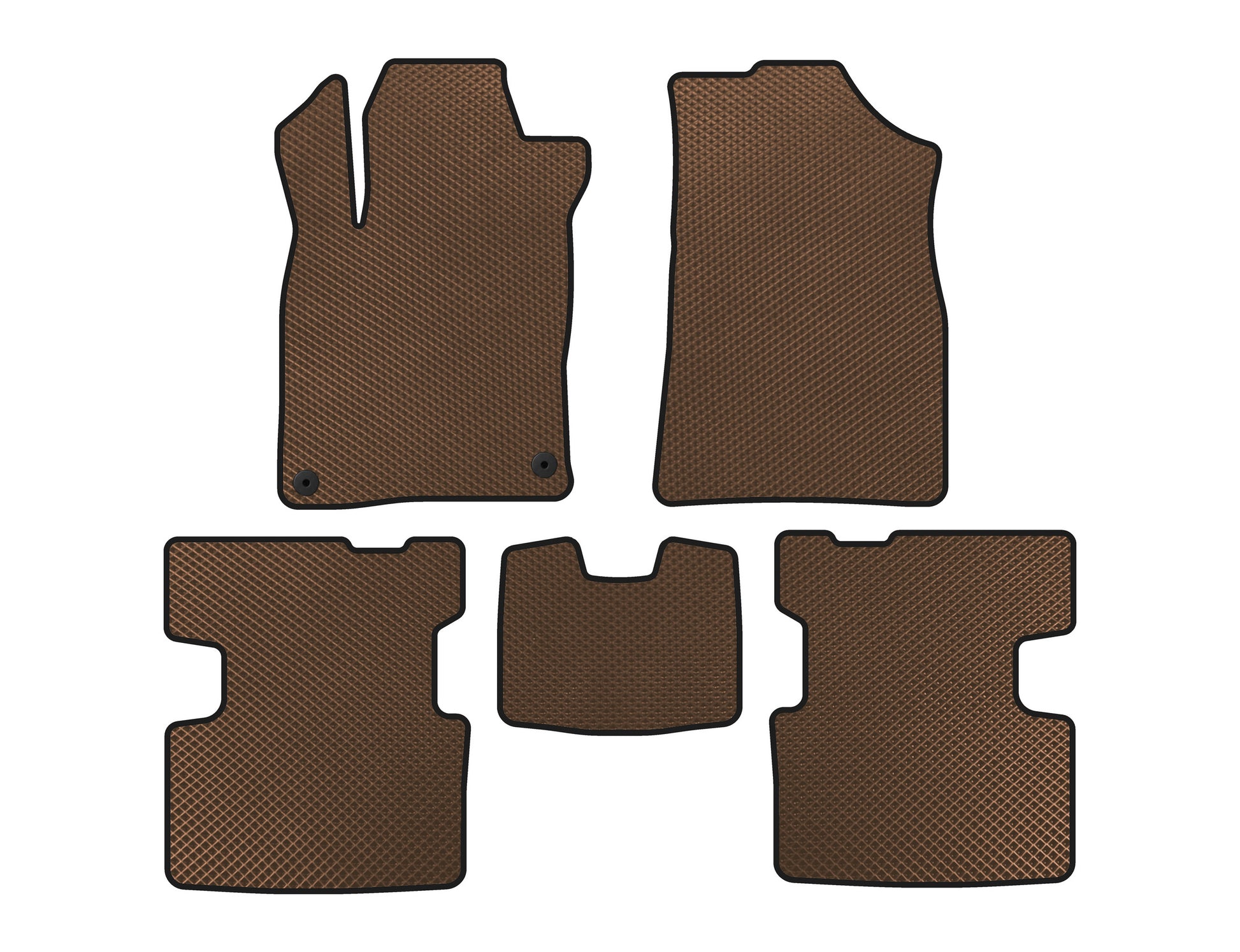 EVA Floor Mats (Brown) for Honda Insight III 2018-2022 - image 1