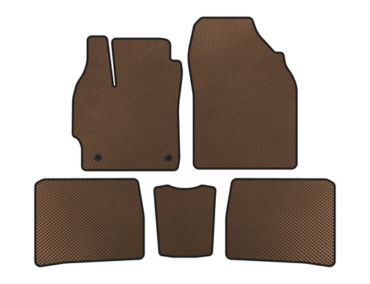 EVA Floor Mats (LB, Brown) for Toyota Prius 2009-2015 - image 1