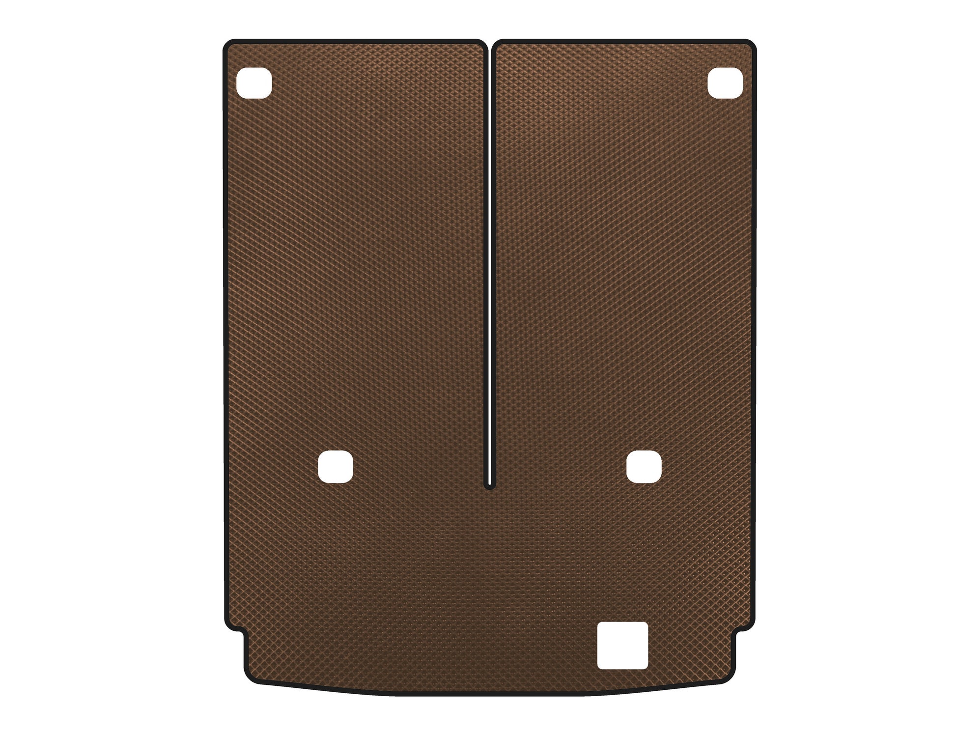 Trunk Mat (7-seater with folded 3rd row, Brown) for Mercedes GL сlass X164 2006-2012 - image 1