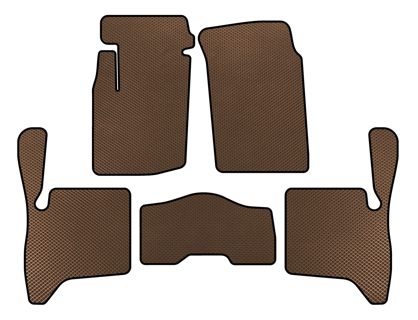 EVA Floor Mats (3-Door, Brown) for Suzuki Vitara 1998-2006 - image 1
