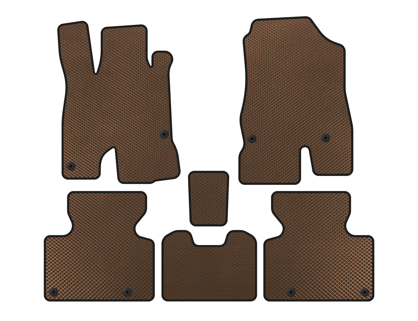 EVA Floor Mats (Brown) for Honda Clarity 2016- - image 1