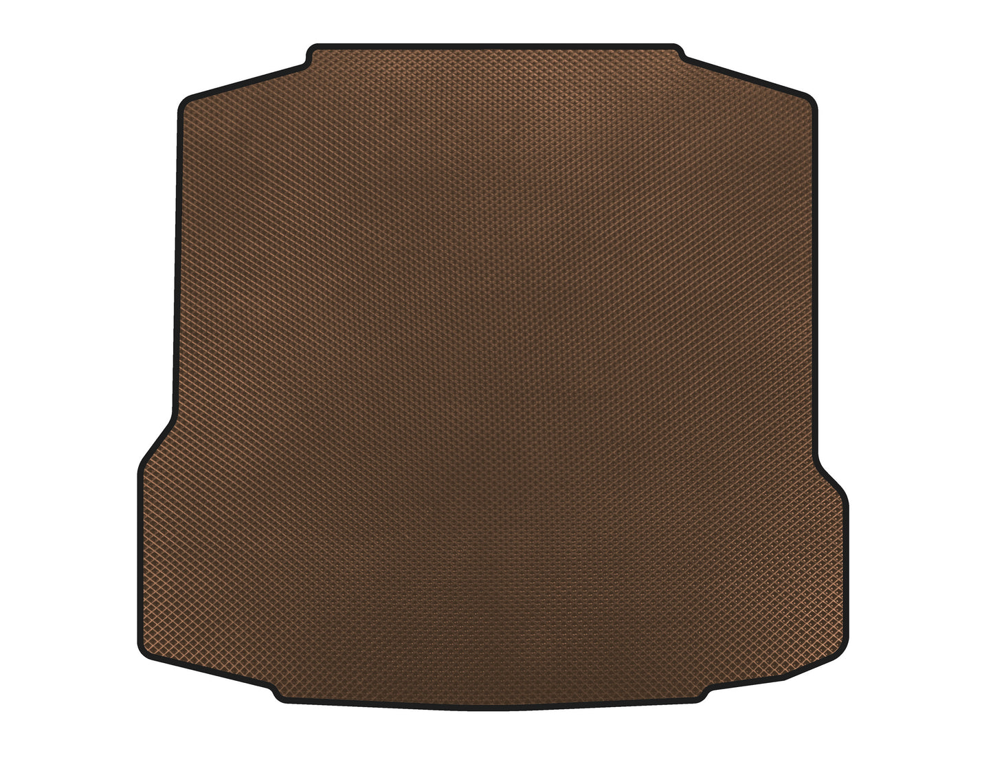 Trunk Mat (Liftback, Brown) for Skoda Rapid 2012-2019 - image 1