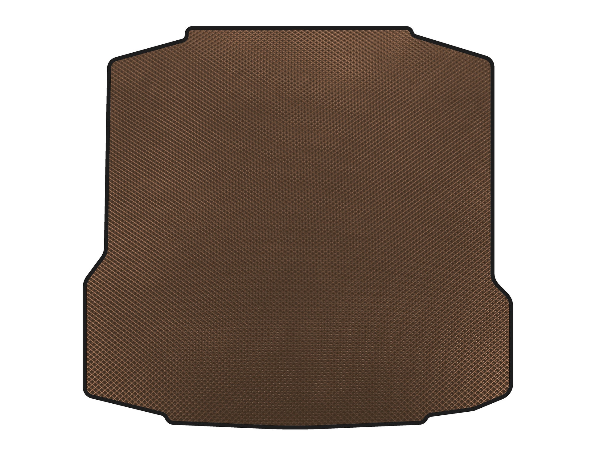 Trunk Mat (Liftback, Brown) for Skoda Rapid 2012-2019 - image 1