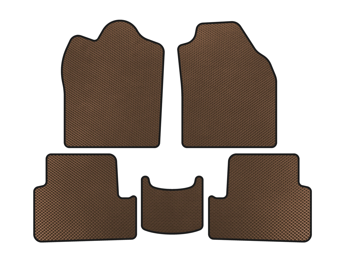 EVA Floor Mats (2009-2012, Brown) for Ford Connect 2010-2013 - image 1