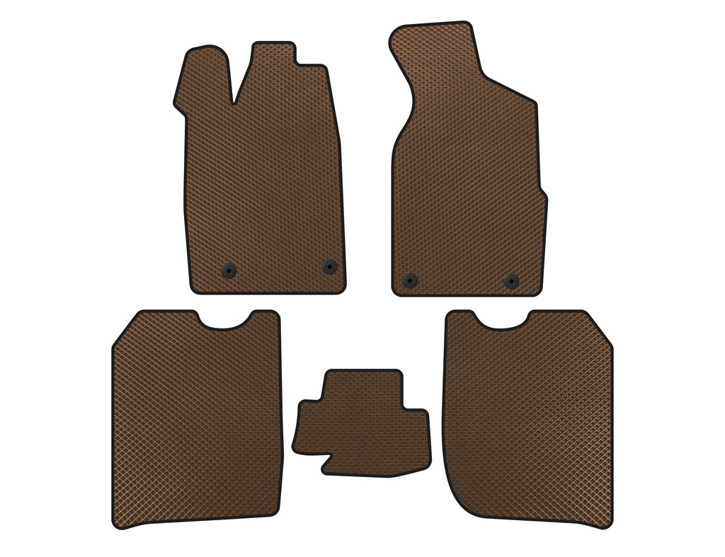 EVA Floor Mats (1982-1988, Sedan, Brown) for Audi 100 C3 1988-1991 - image 1