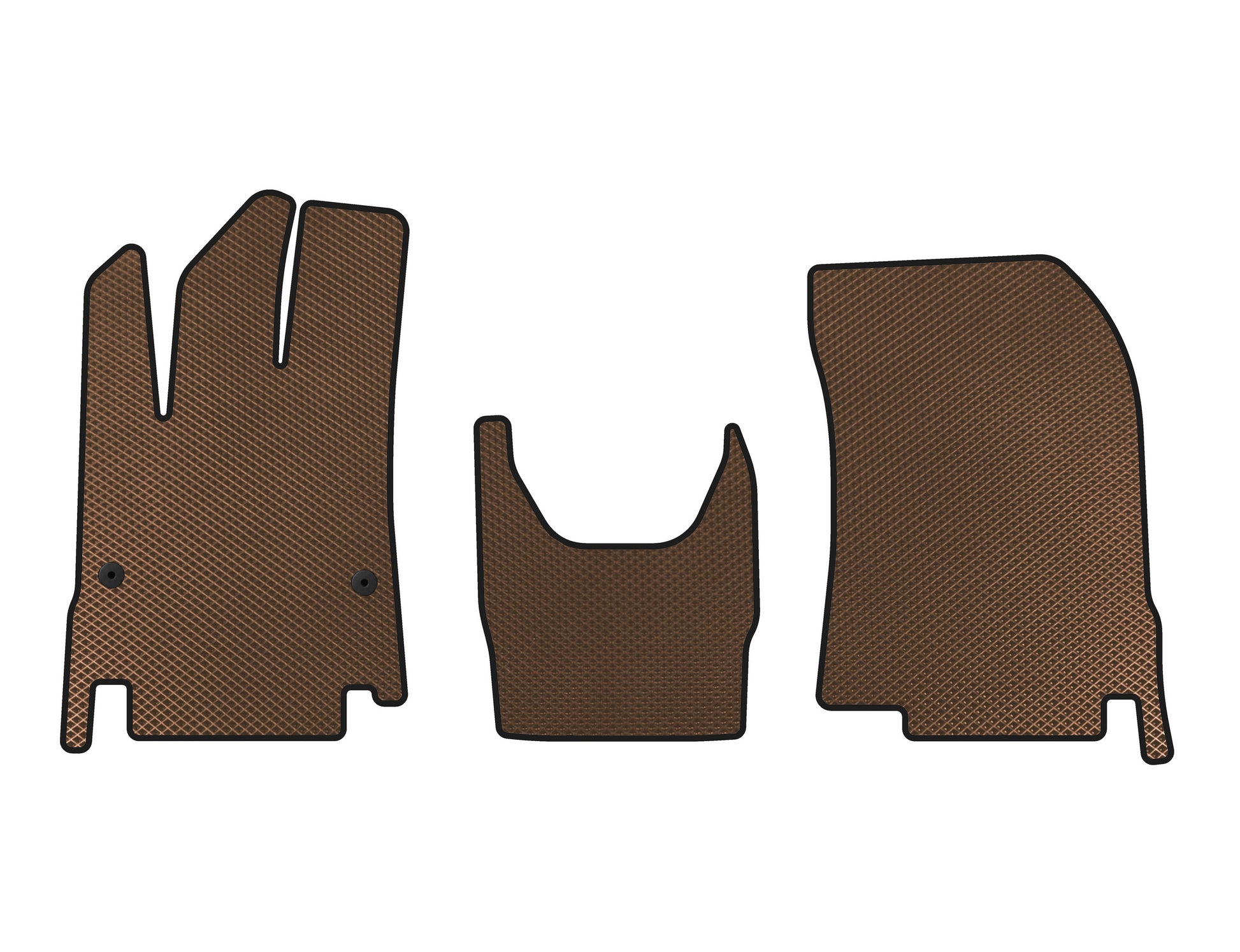 EVA Floor Mats (Brown) for Peugeot Partner/Rifter 2019- - image 1