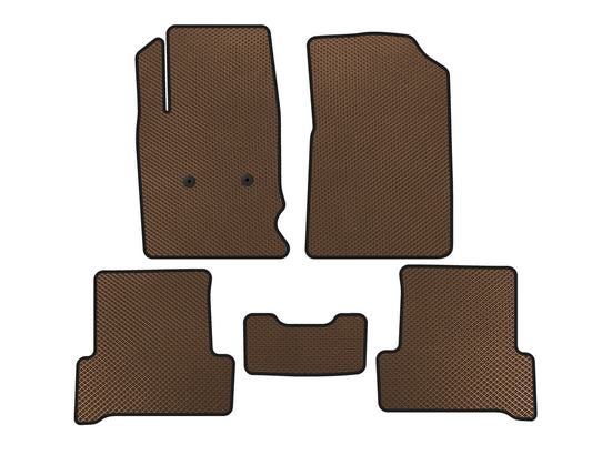 EVA Floor Mats (Brown) for Chevrolet Colorado 2012–2022 2012-2022 - image 1