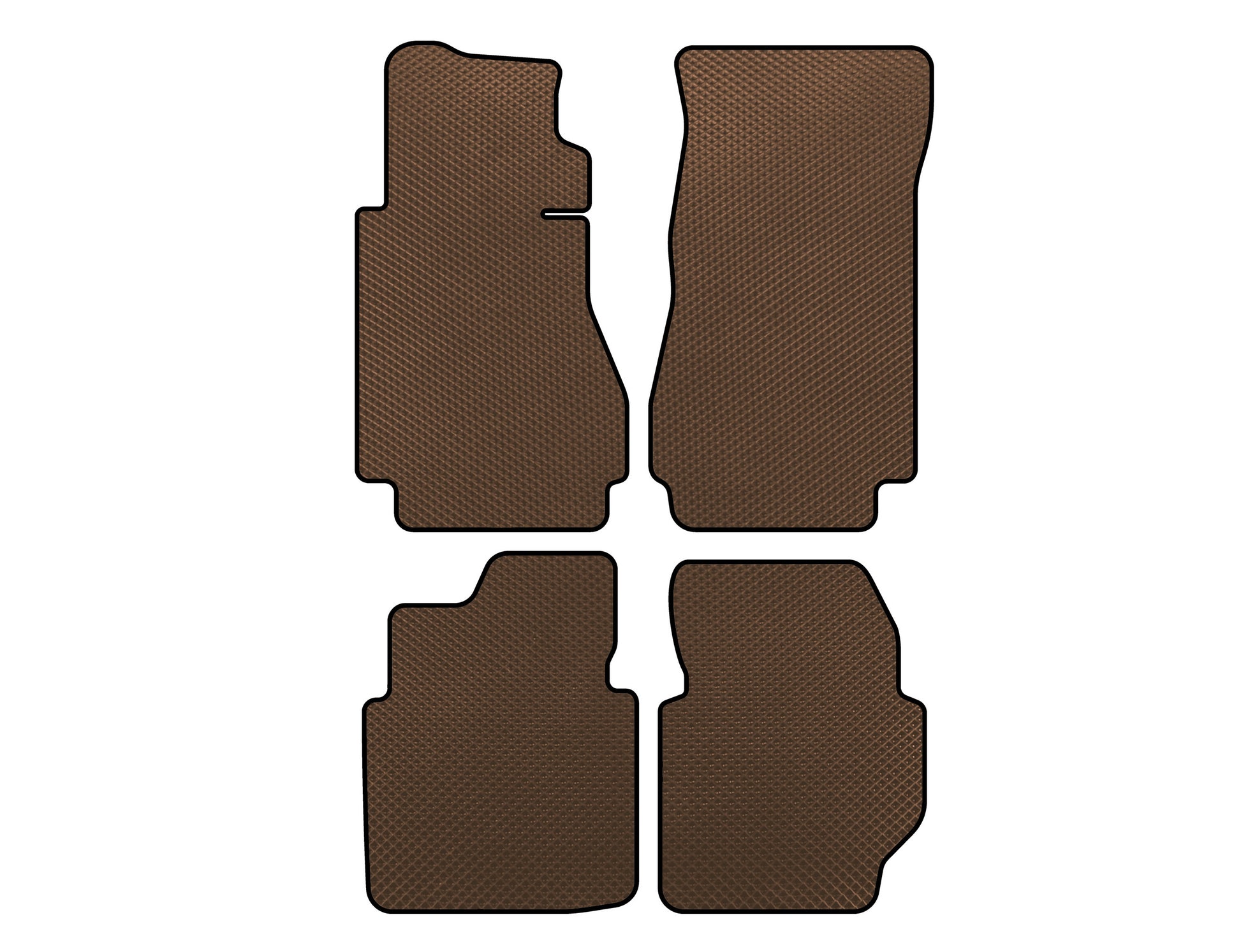 EVA Floor Mats (Brown) for Mercedes W123 1975-1986 - image 1