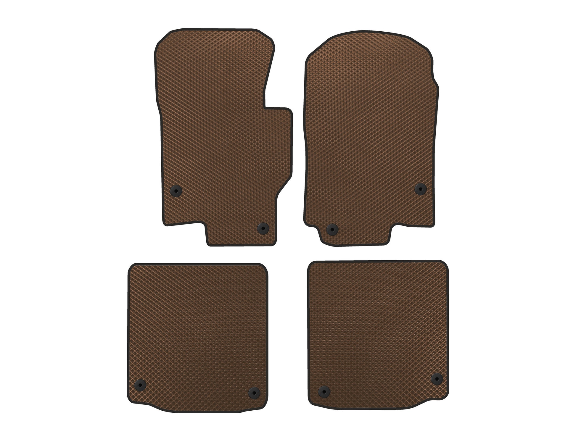 EVA Floor Mats (For GLS600 Maybach, Brown) for Mercedes GLS X167 2019- - image 1