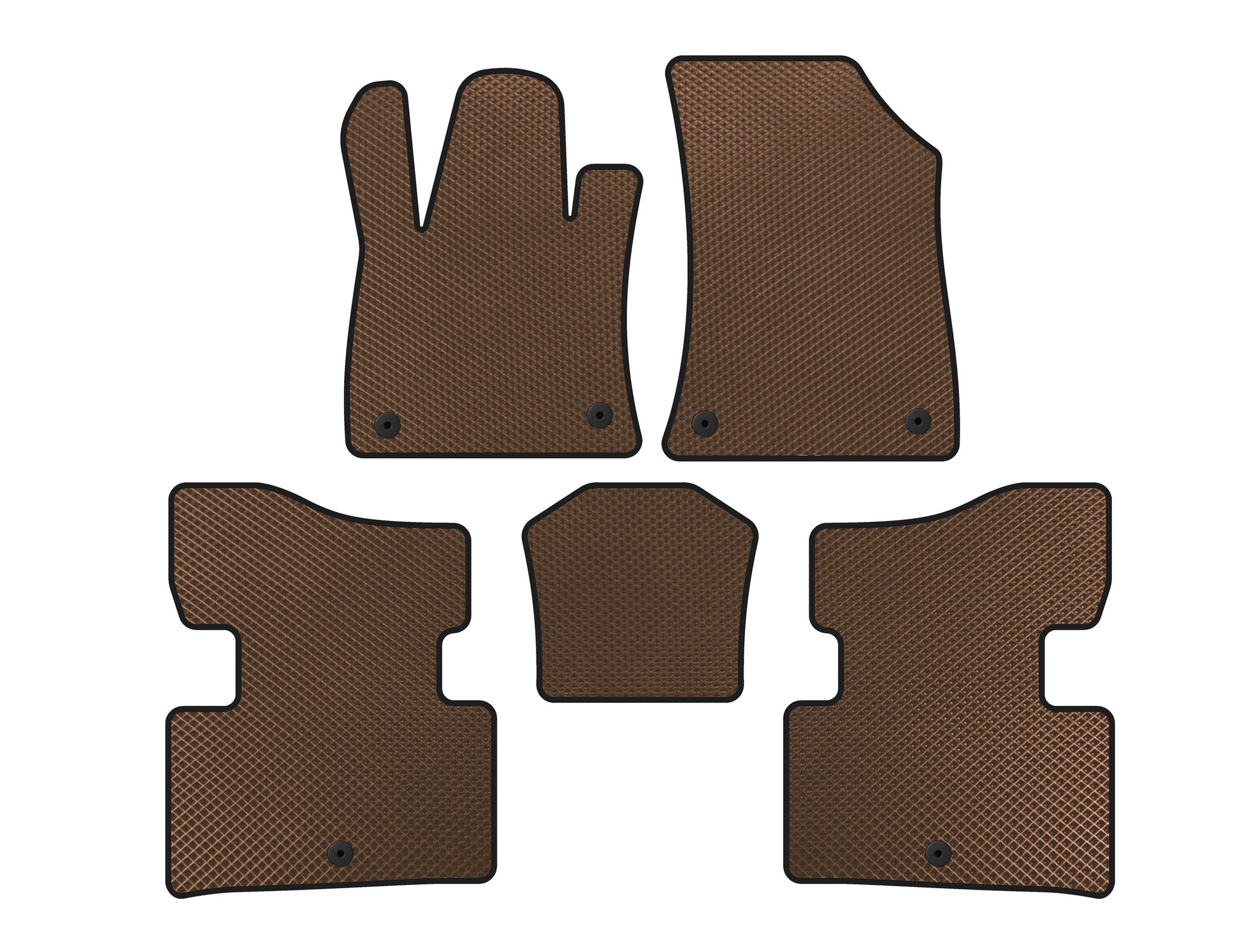 EVA Floor Mats (Brown) for Infiniti QX50 2018- - image 1