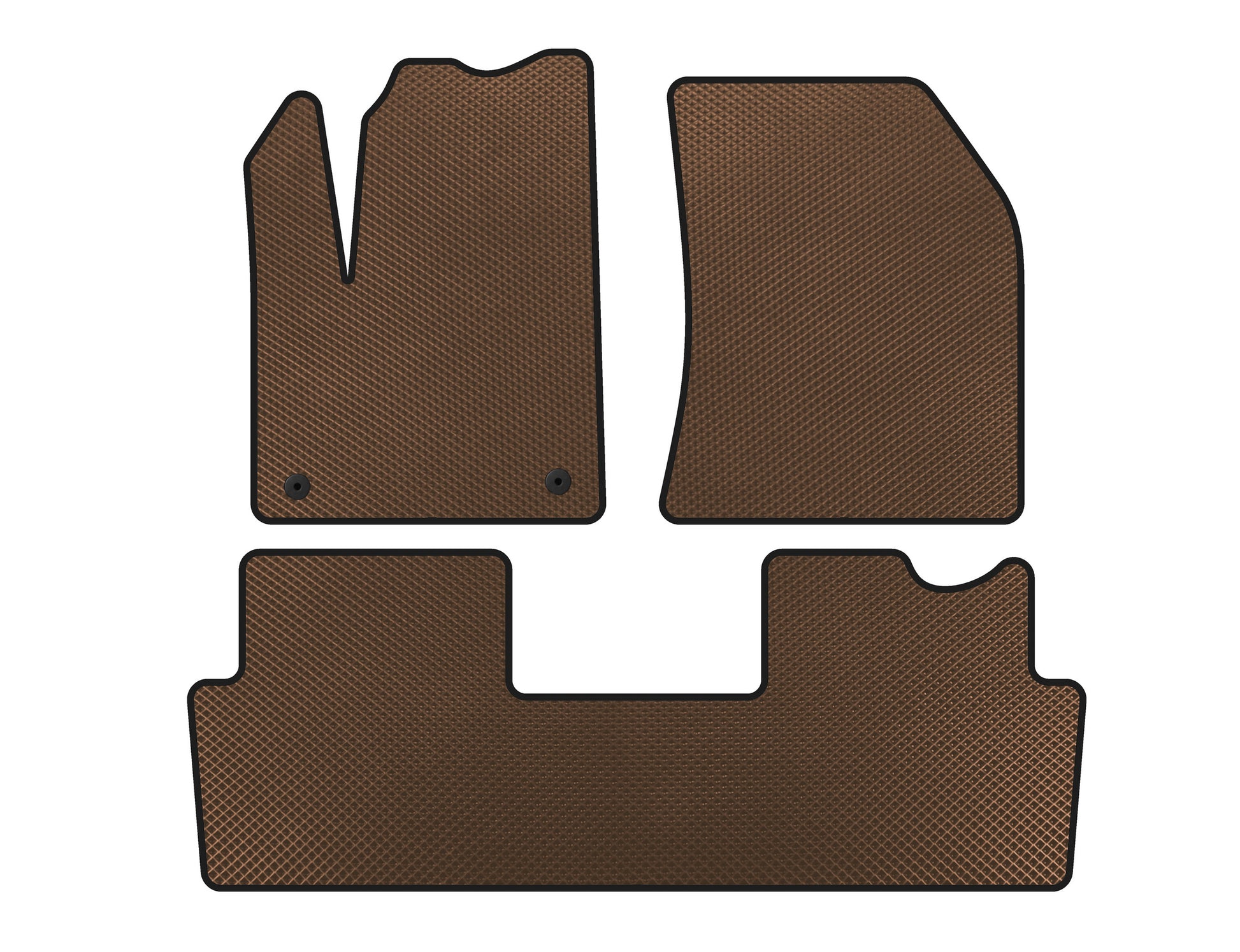 EVA Floor Mats (2018+, Brown) for Citroen DS-7 2017- - image 1