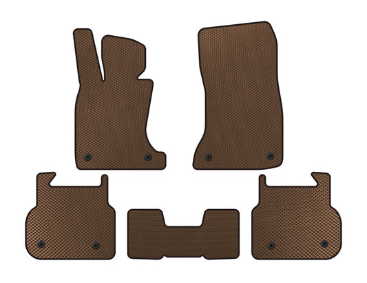 EVA Floor Mats (for F01, Brown) for BMW 7 Series F01/F02 2008-2015 - image 1