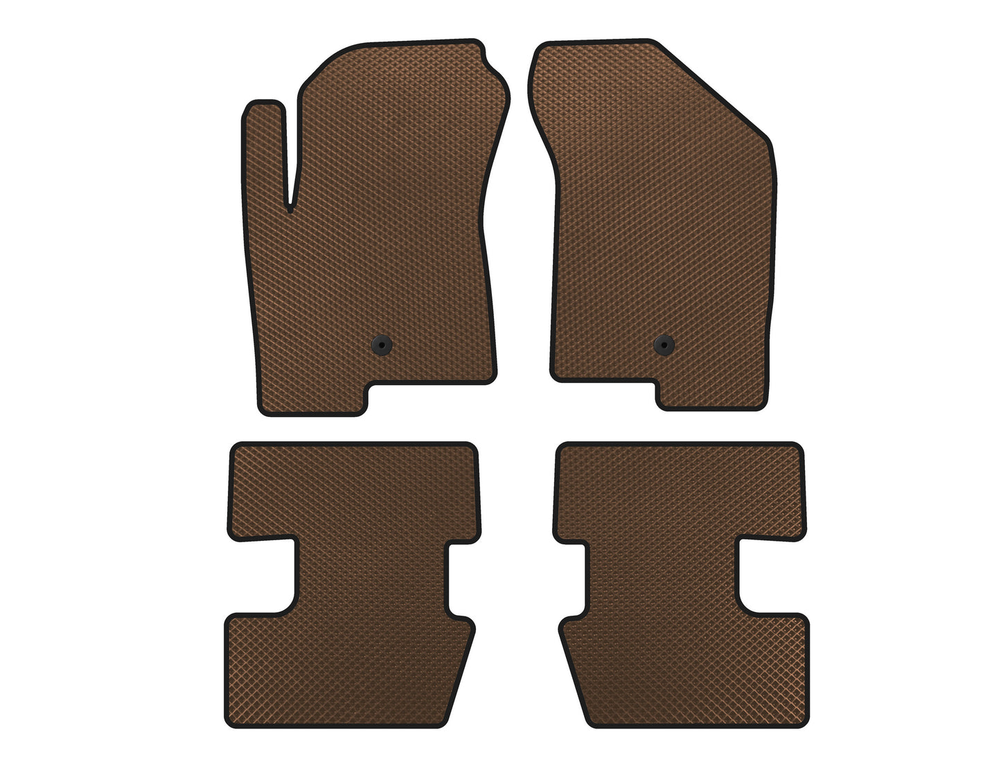 EVA Floor Mats (2011-2016, Brown) for Jeep Compass 2006-2016 - image 1