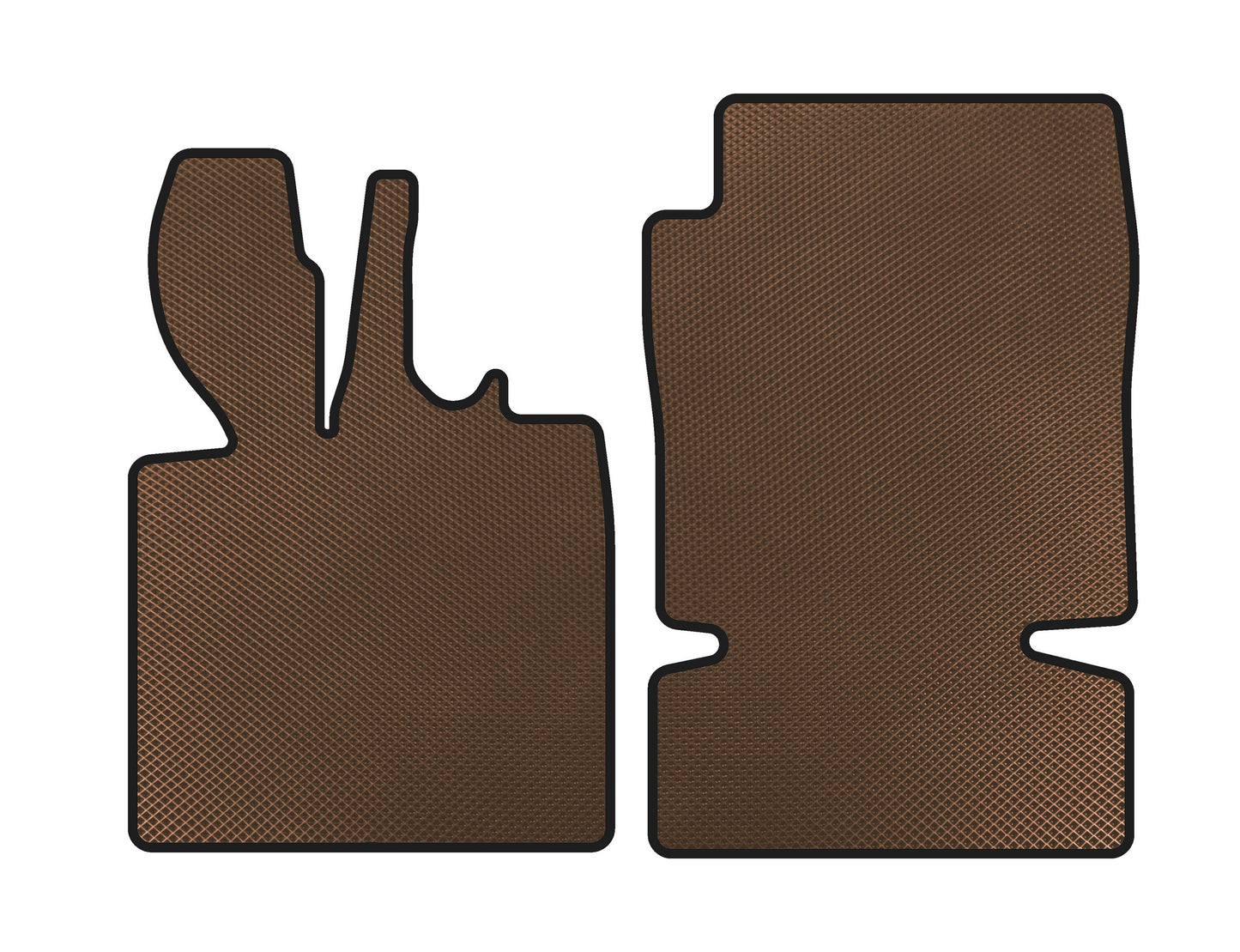 EVA floor mats (2003-2007, Coupe, Brown) for Smart 1998-2007 - image 1