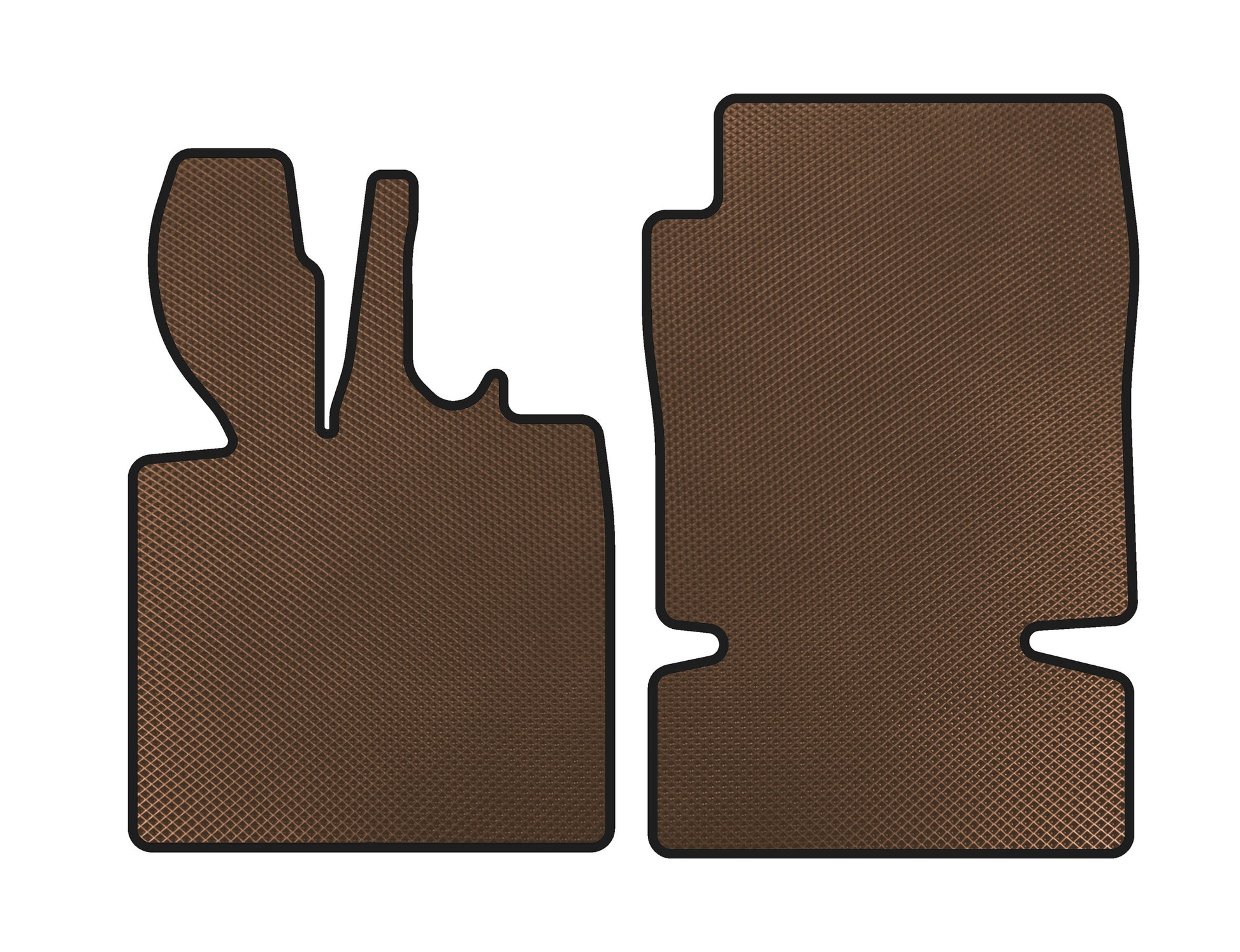EVA floor mats (2003-2007, Coupe, Brown) for Smart 1998-2007 - image 1