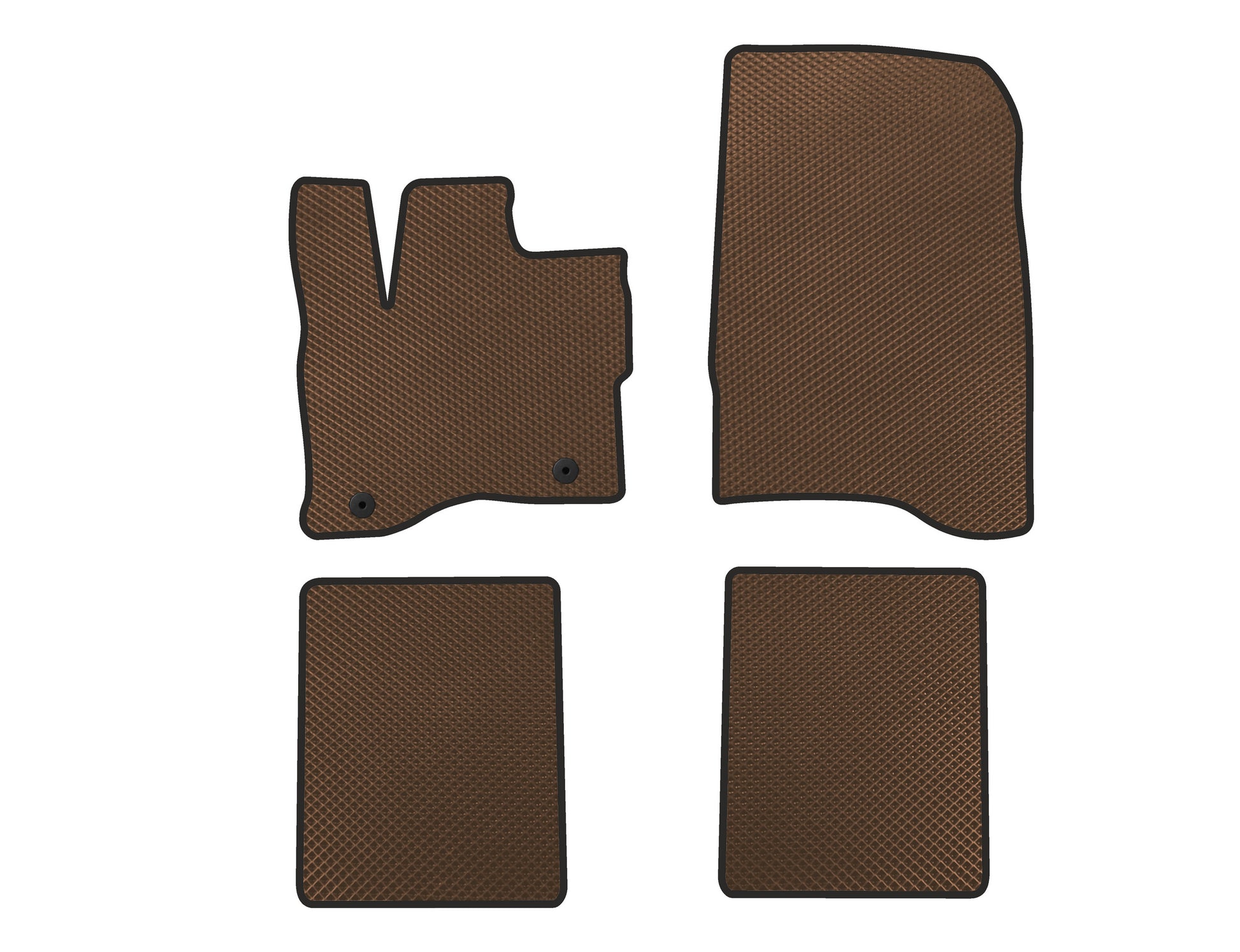EVA Floor Mats (SD, USA, Brown) for Ford Taurus 2015- - image 1