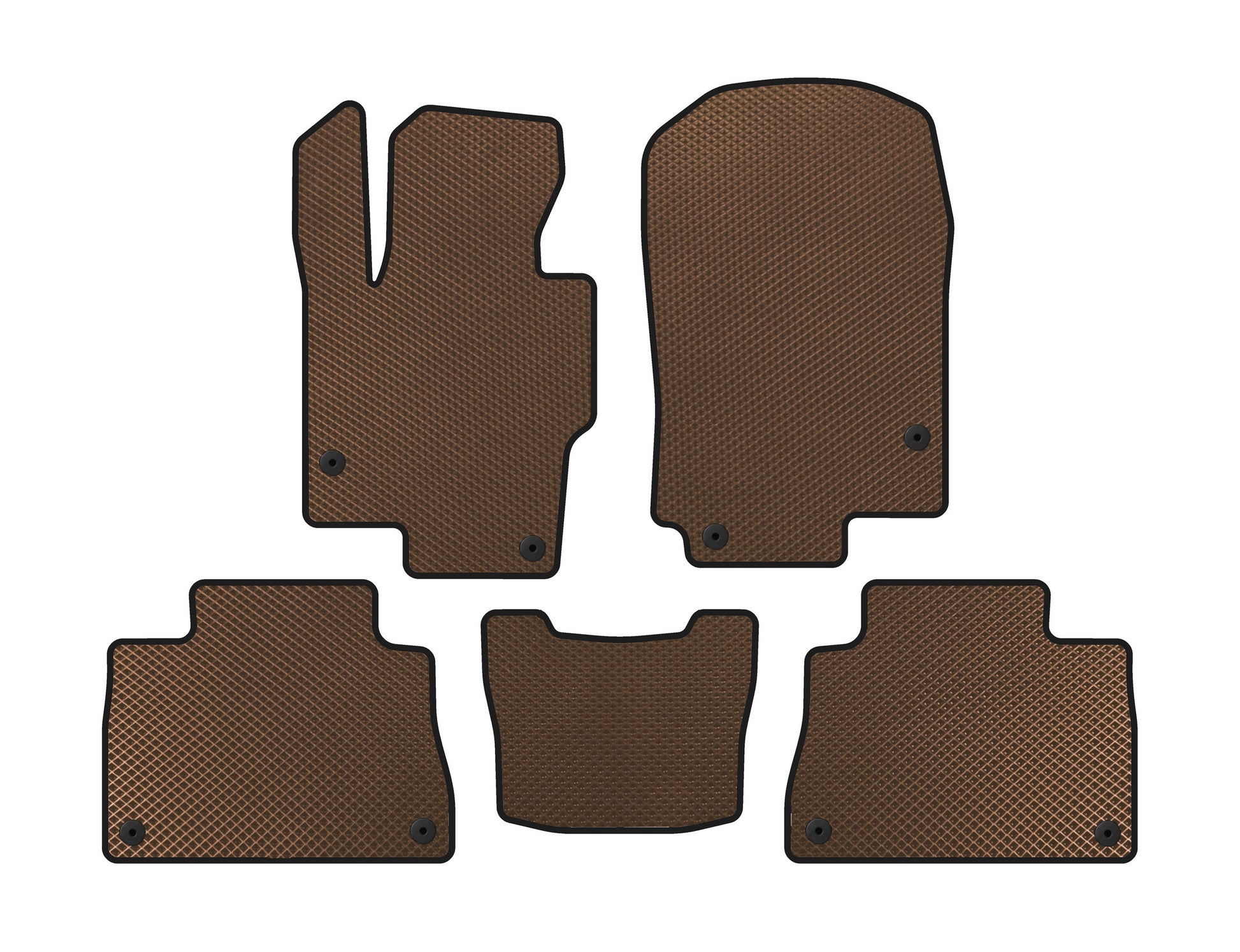 EVA Floor Mats (Brown) for Mercedes GLE coupe C167 2019- - image 1