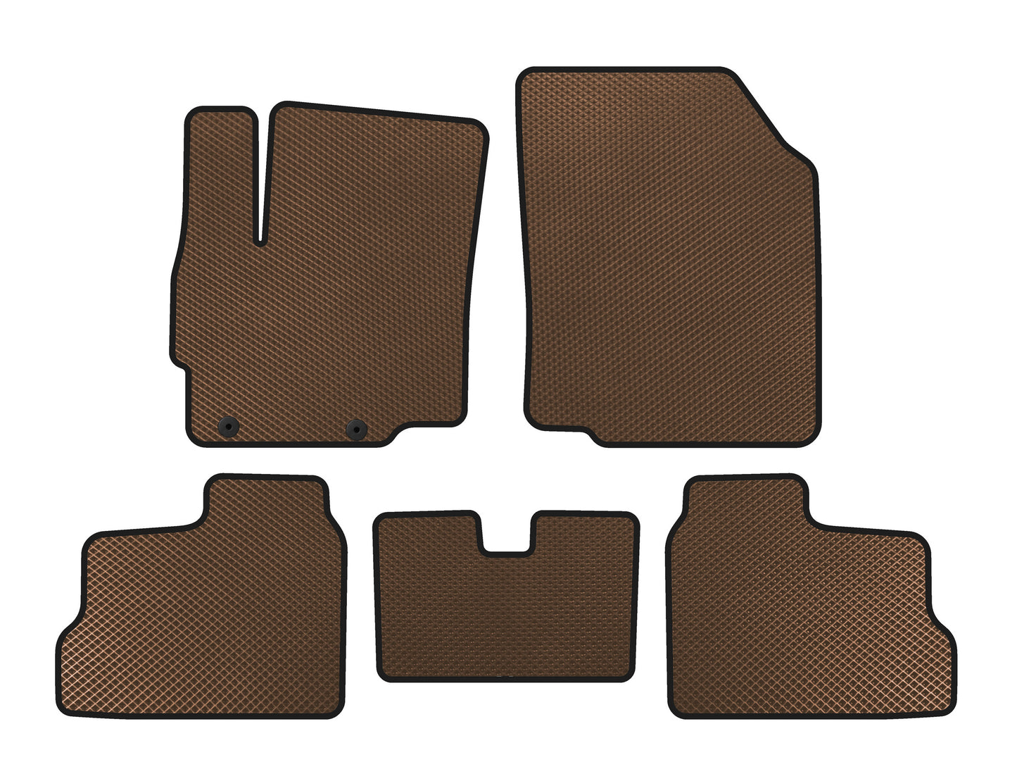 EVA Floor Mats (for Mirage, HB, Brown) for Mitsubishi Space Star/Mirage 2012- - image 1