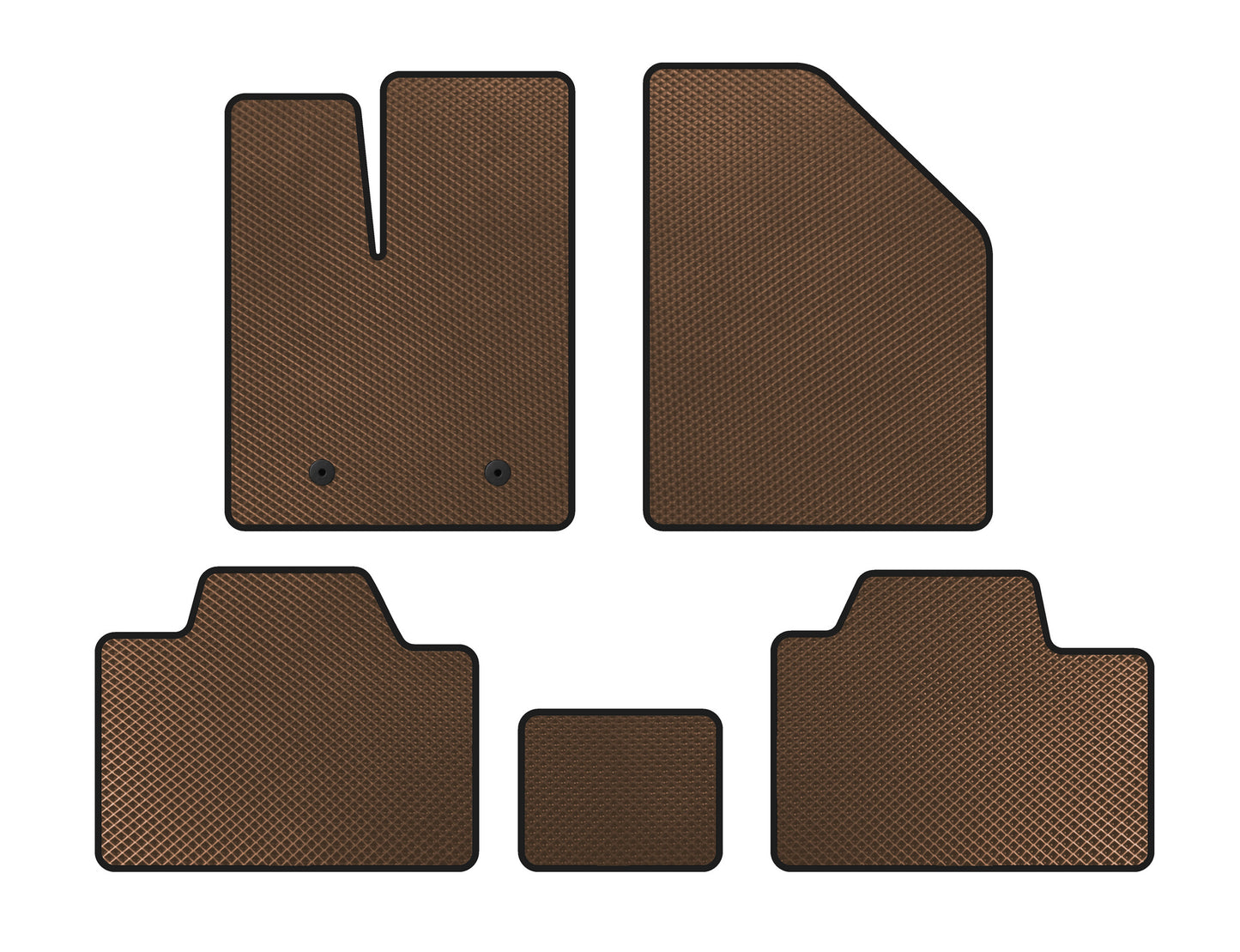 EVA Floor Mats (Brown) for Ford Edge 2006-2014 - image 1