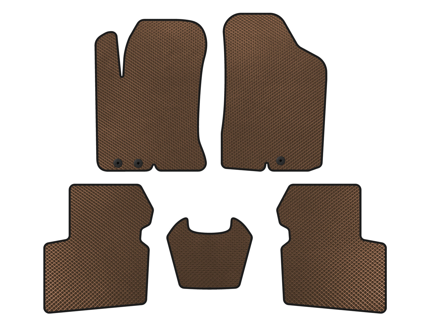 EVA Floor Mats (SD, Brown) for Kia Cerato 2 2010-2013 - image 1