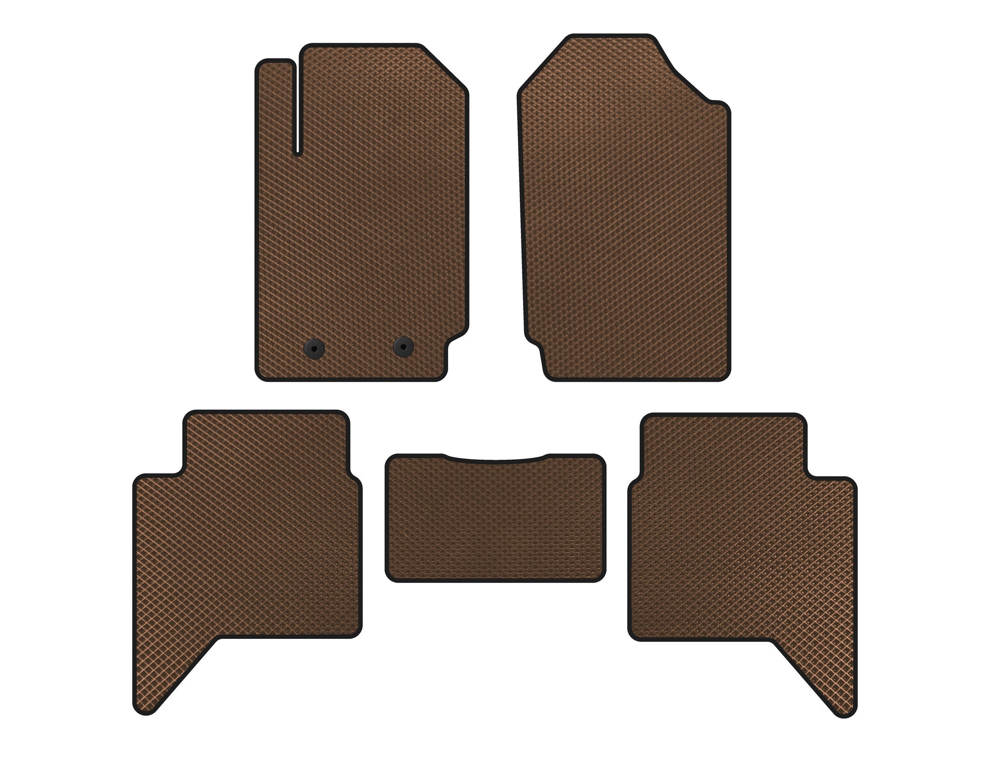 EVA Floor Mats (Brown) for Ford Ranger 2011-2022 - image 1