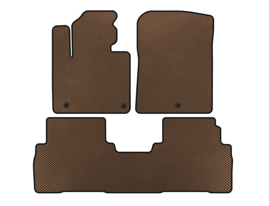 EVA Floor Mats (7-Seater, Brown) for Kia Sorento III UM 2014-2020 - image 1