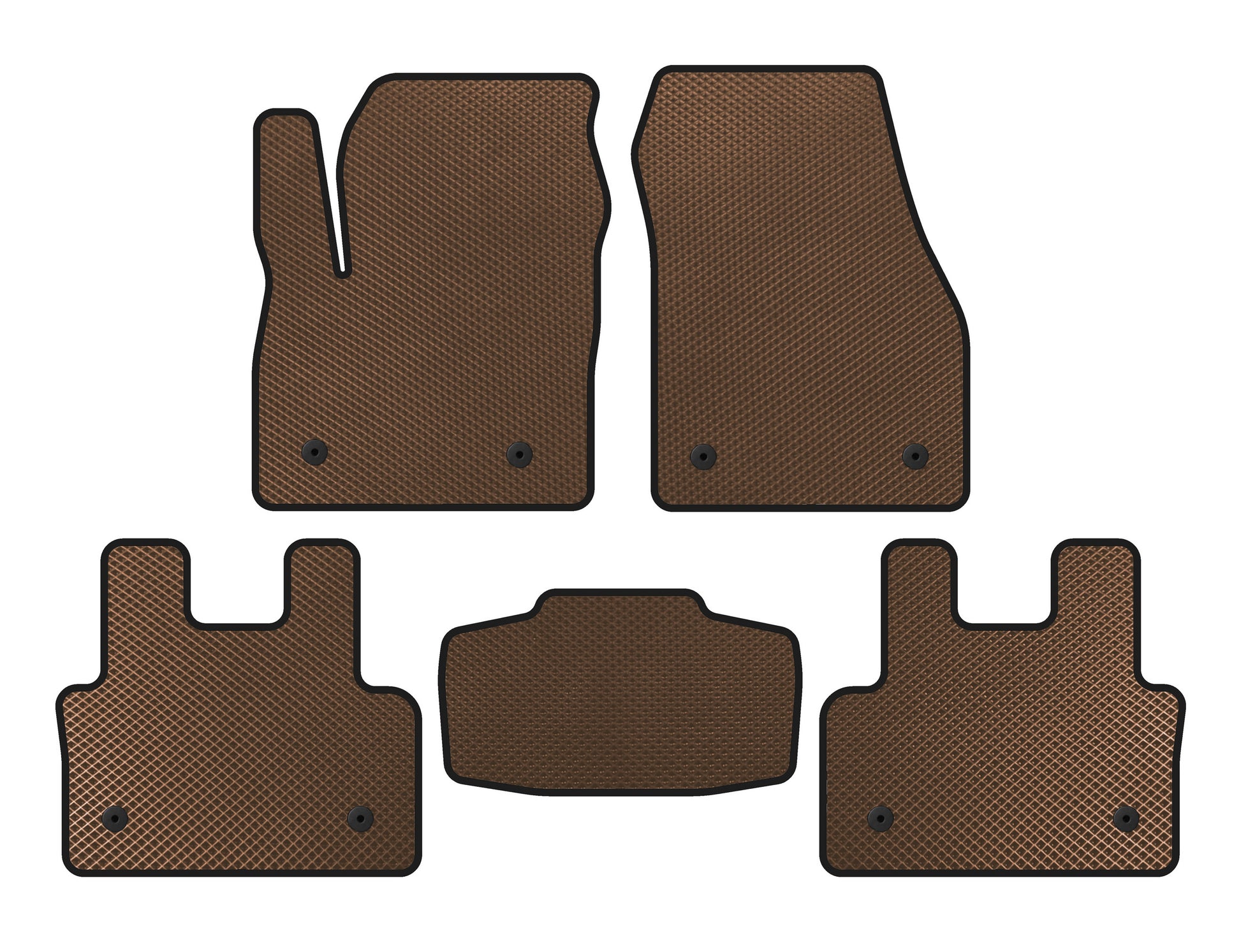 EVA Floor Mats (Brown) for Jaguar E-Pace 2017-2024 - image 1