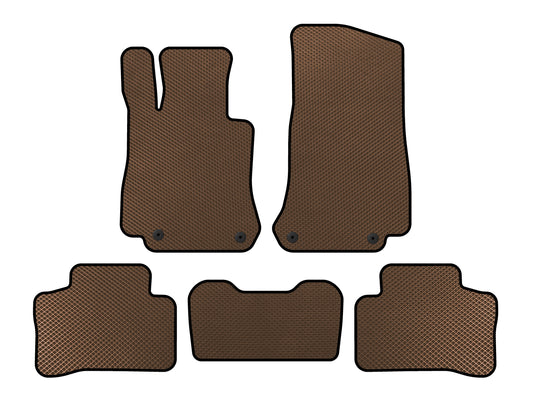 EVA Floor Mats (Brown) for Mercedes GLC X253 2015-2022 - image 1