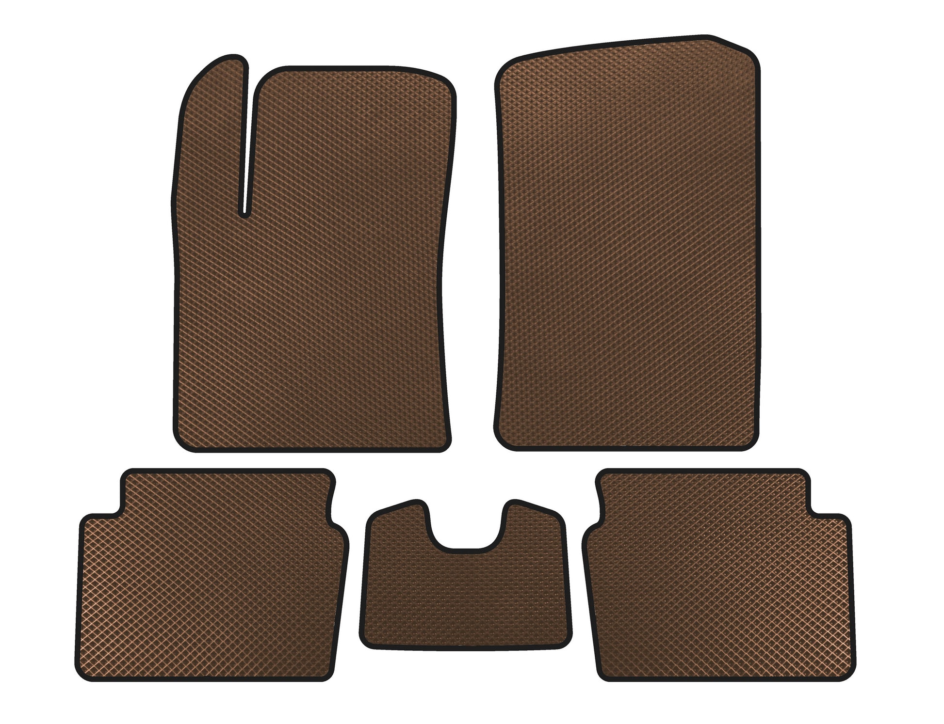 EVA mats (HB, Brown) for Hyundai I-10 2008-2013 - image 1