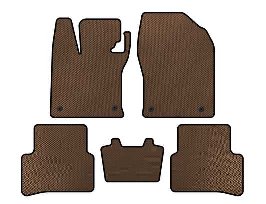 EVA Floor Mats (Hybrid, Brown) for Lexus UX 2018- - image 1